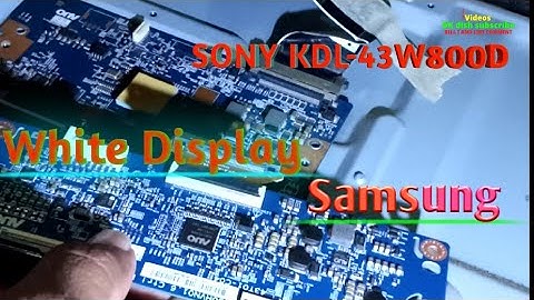 #2 SONY KDL-43W800D white display repair T- CON