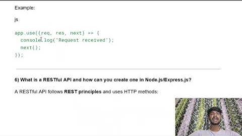 Node.js interview questions video
