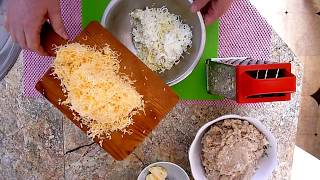 Куриные котлеты с очень вкусной начинкой , на гарнир жареный рис Куриные котлеты с очень вкусной начинкой , на гарнир жареный рис
