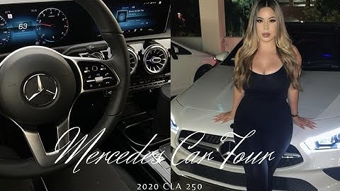 NEW CAR TOUR! | 2020 MERCEDES CLA 250 | LASHING BOUGHT ME MY DREAM CAR