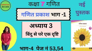 कक्षा7अध्याय 3बिंदु unit 3 a peek Class 7 Maths new hindi NCERTGanita Prakash page 53,54