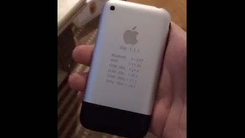 Prototype Original iPhone (𝕍𝕖𝕣 𝟙.𝟙.𝟙) 2G / First Generation Hardware Prototype Hands On