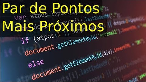 Divisão e Conquista: Par de Pontos Mais Próximos