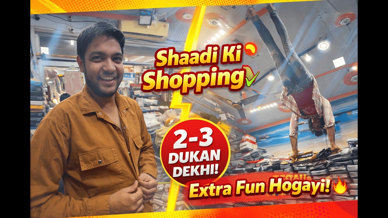 Himanshu Ki Shaadi Shopping 🛍️ | 3 Dukan Ghoomi Aur Outfit Final 😍 | Kachori Party 😋