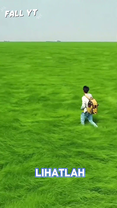 ketika pria ini mencoba jalan di rumput yang bergerak😱