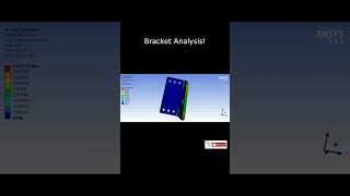Bracket Analysis #ytshorts #ansys #workbench #mechanicalengineering #analysis