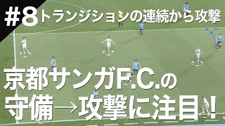 【見るとサッカーが上手くなる！】京都サンガF.C. ・トランジションの連続から敵陣攻撃