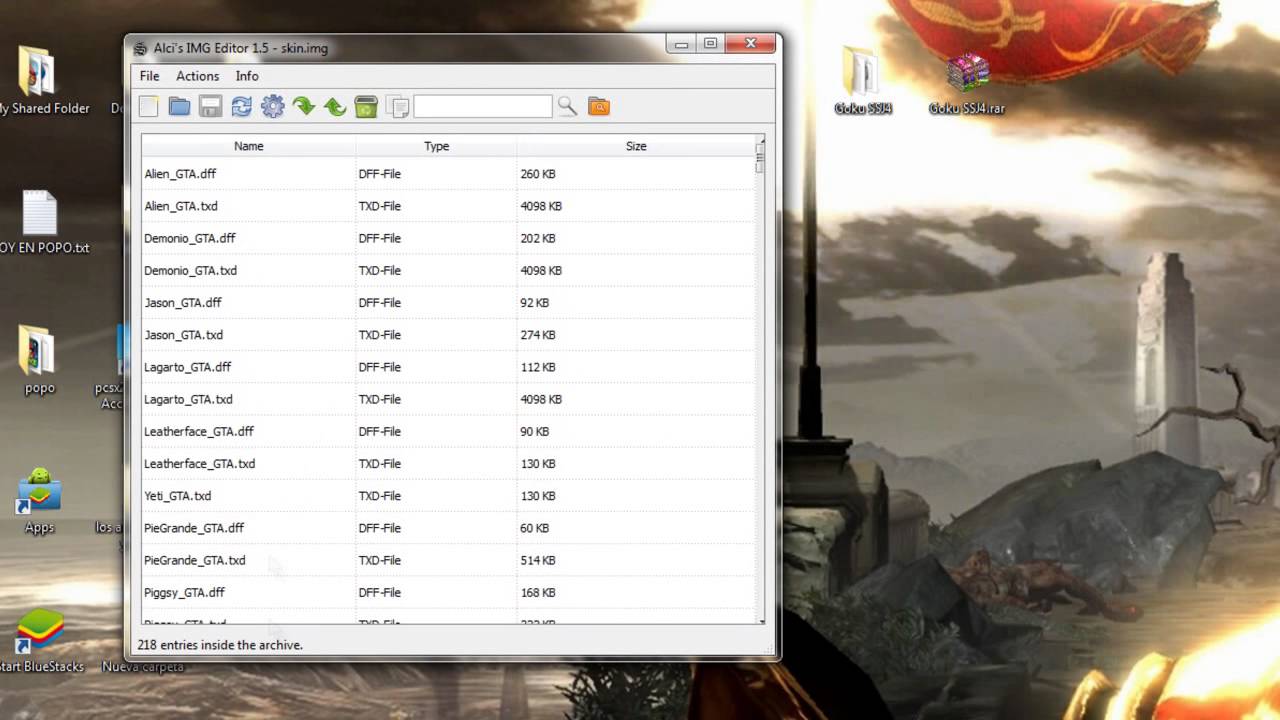 Descargar skin de Goku ssj4 para GTA San Andreas - YouTube