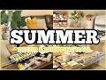 Summer home decorating ideas| kitchen and living room
