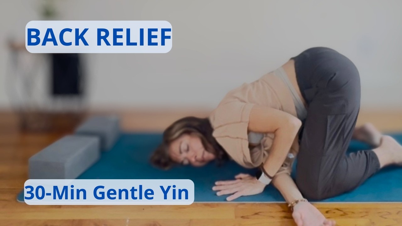 30 Minute Yin Yoga for Back and Spine | Deep Stretch and Tension Relief ...