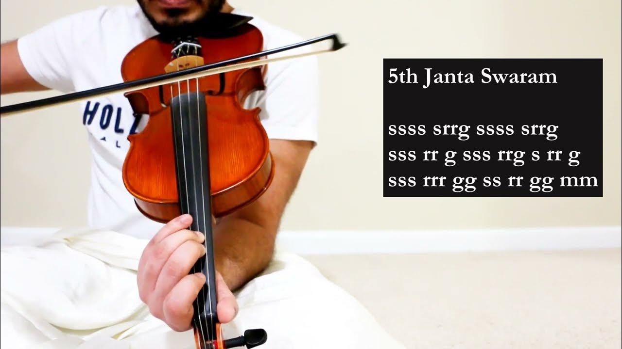 3rd 4th and 5th Jantaswaras Carnatic Violin Lessons YouTube