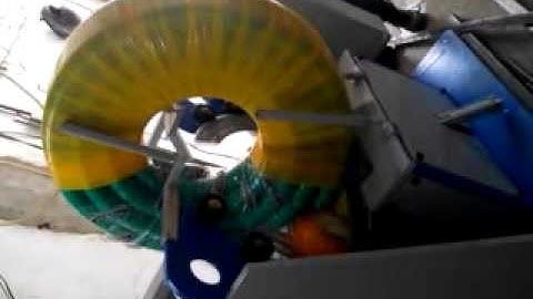 Vertical #hose #pipe Coil Stretch Wrapping Machine