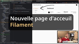 Filament : Modifier la page Dashboard par défaut