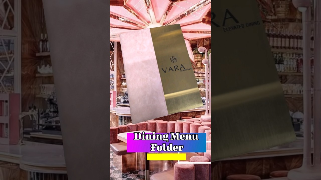 menu folder and hotel products 