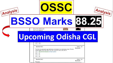 Syllabus (BSSO = CGL) ?? | Analysis | Your Weak / Strong Topics | #ossc | #osscbsso | #ossccgl