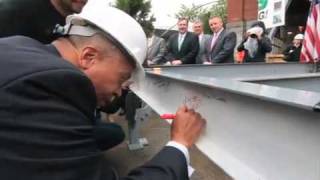 Governor Deval Patrick Signs the Last Beam - Lowell Sun