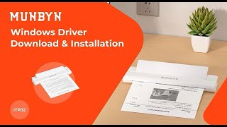 【ITP02】How to download the PC Driver and connect the computer（Windows USB）