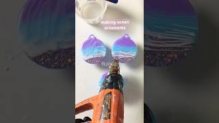 🌊Making Ocean Ornaments🎄 #shorts