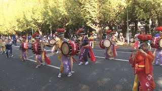 東北6祭、東京でお披露目 イチョウ並木をパレード