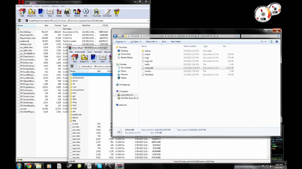 How to install single Player Commands and World Edit for Minecraft 1.2. ...