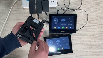dahua VTO2211G-WP and VTH5321GB-W  doorbell and monitor all use WIFI connection work test
