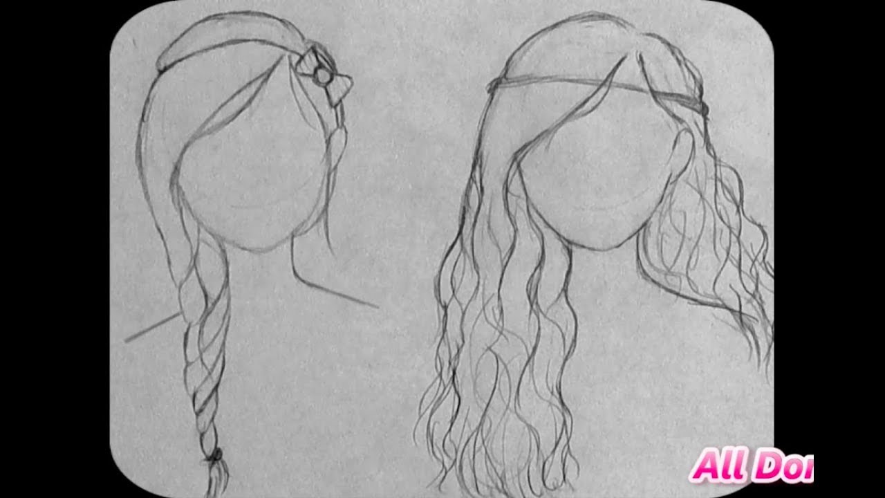 ♡How To Draw cute hairstyles for beginners! (Part TWO 