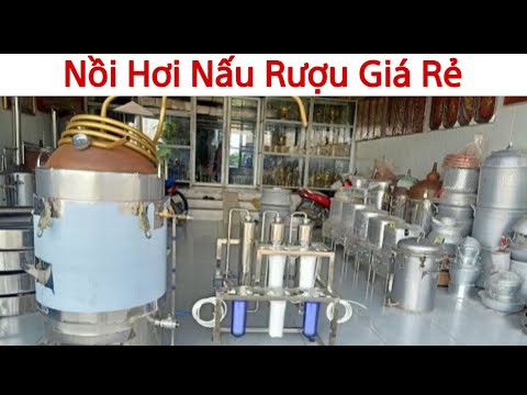 Video Nồi Hơi Nấu Rượu đun bằng điện và củi giá rẻ, Máy lọc... - youtube