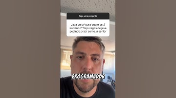 Java ou C# pra quem está iniciando?  #java #csharp #programacao