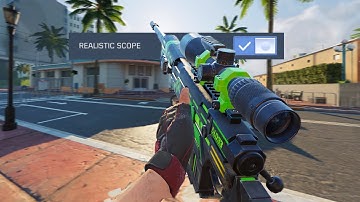 Sniping with vs without Realistic Scope