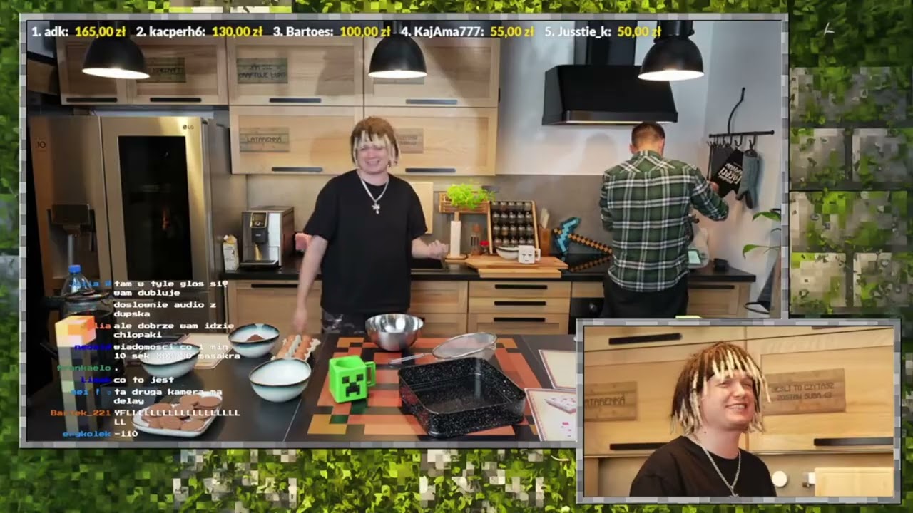 Multi i Rezi robią ciasto z Minecraft na Live