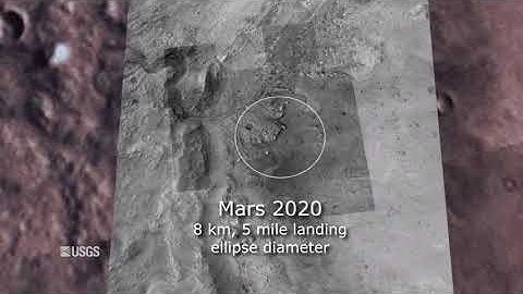 USGS Mars 2020 Terrain Maps – Jezero Crater Landing Site