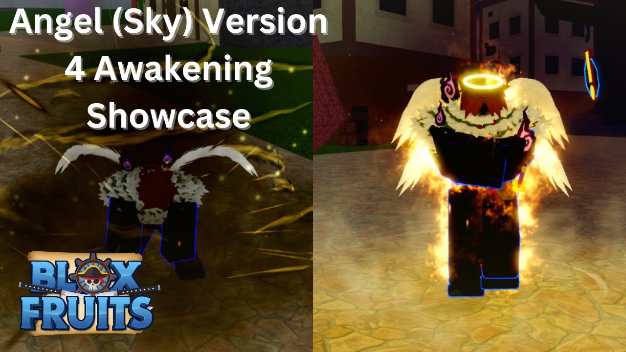 Blox Fruits Showcase: Angel (Sky) Version 4 Awakening FULL