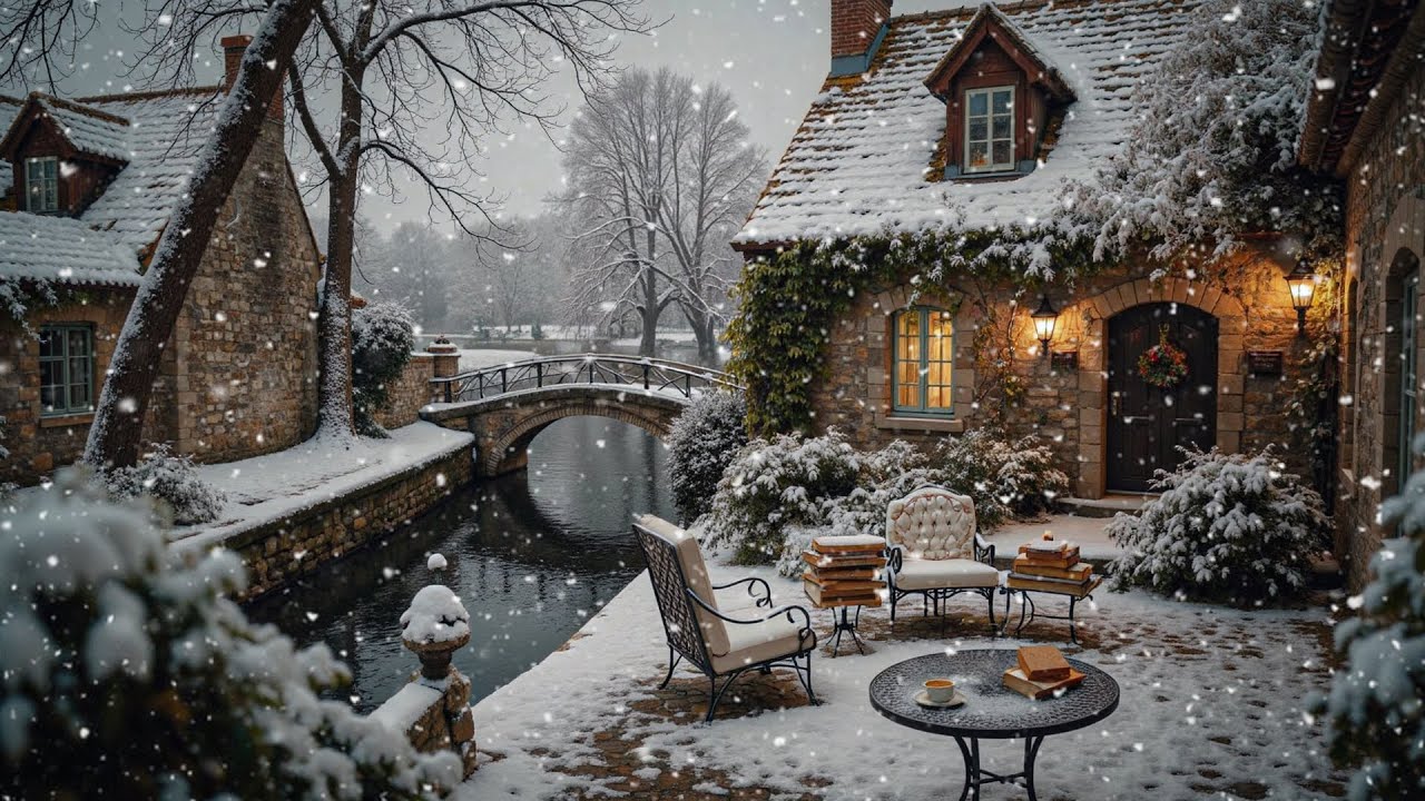 Dark Academia Winter Victorian Cottage ❄️ Gloomy Gothic Study & Reading Music