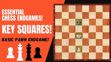 Basic Chess Endgames || Key Squares!  King and Pawn endgame ||