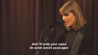 Blank Space - Taylor Swift Lyrics Acoustic (English/Türkçe Subtitle) The Grammy Museum