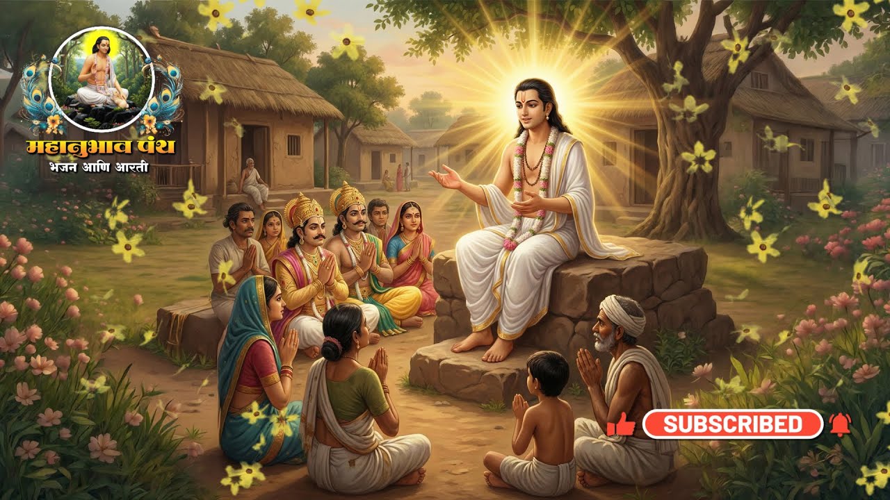 मुर्तीवर्णन - शरणागतासी वज्रपंजरू जय जय श्रीचक्रधरा  Murtivarnan - Sharanagatashi Vajrapanjaru