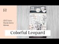 NEW! Happy Planner Sticker book Flip Through | Colorful Leopard