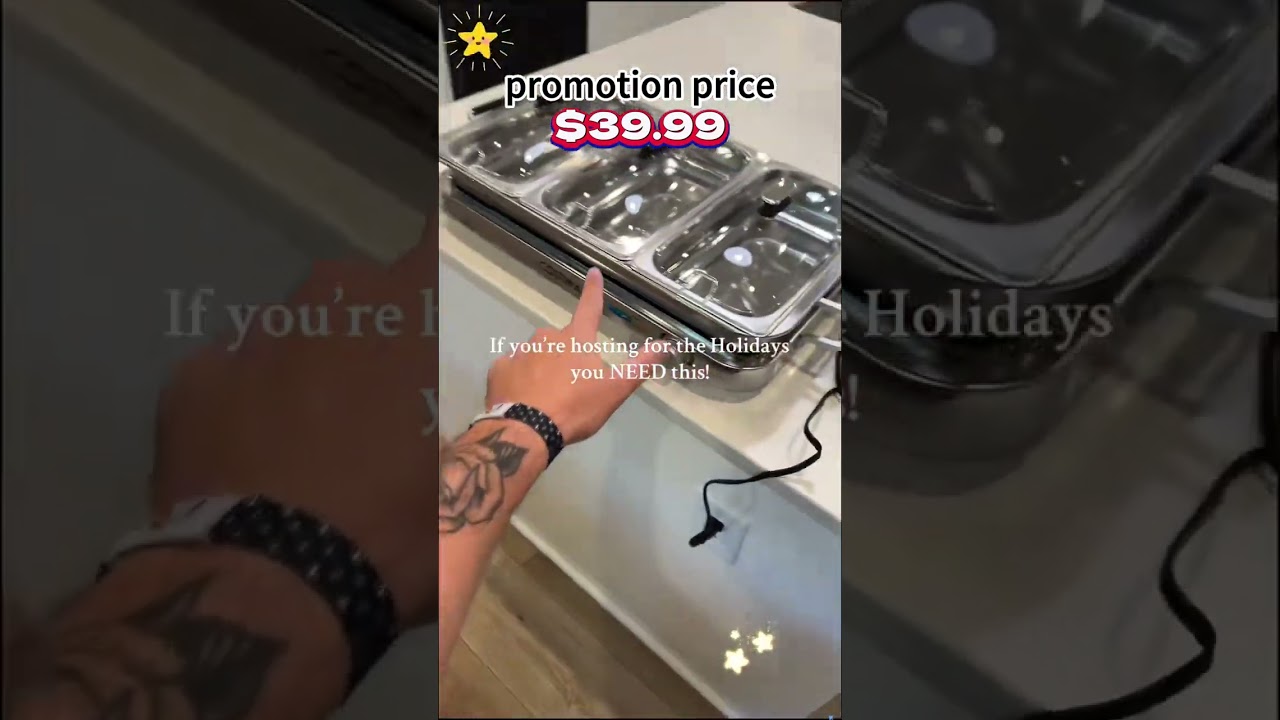 Chafing Dish Buffet Server for Holiday Hosting