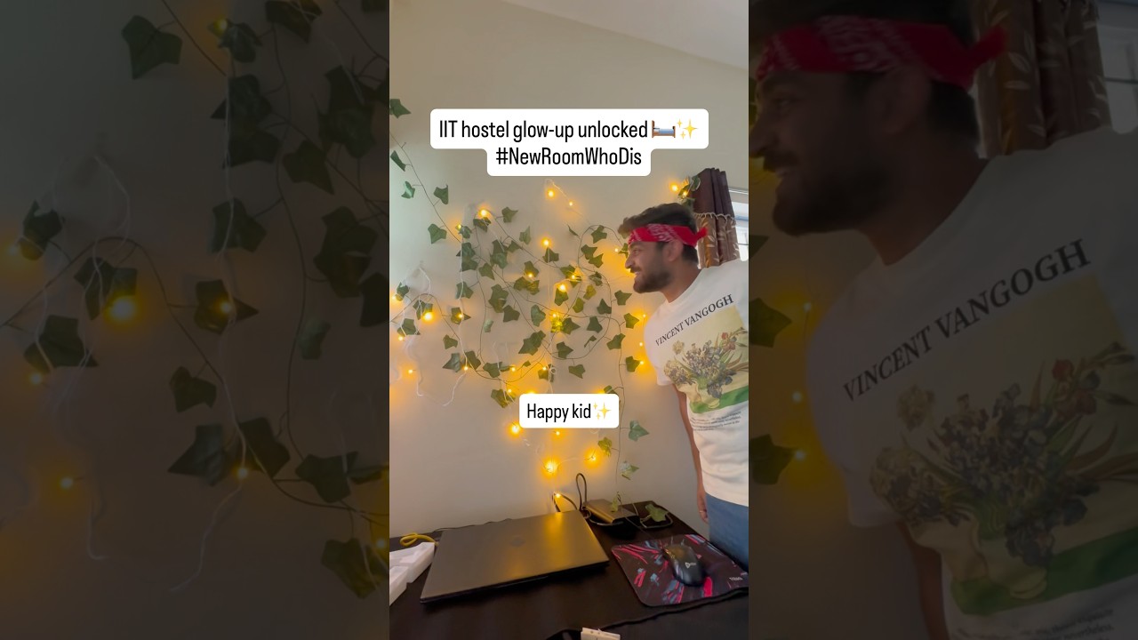 IIT hostel glow-up unlocked 🛏️✨