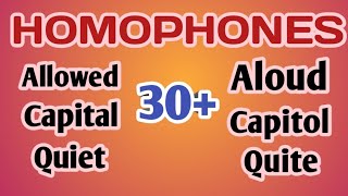 Homophones In English With Meaning| 30+ Homophones In English With Meaning by words talk easy 17 views 6 months ago 6 minutes, 33 seconds