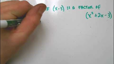 Is a Binomial a Factor of a Polynomial.avi