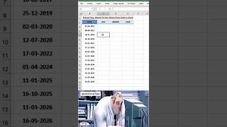Excel Date to Text Trick! 📅 #excel #exceltips #excelformula #spreadsheet #shorts
