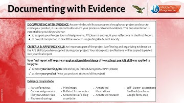 25 26 MYP PP Lesson #5  Applying ATL Skills with Evidence ALL SLIDES  6