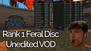 Rank 1 Feral Disc [2300-3000 MMR climb FULL VOD] | WotLK Classic arena