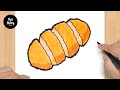 #581 How to Draw a Chicken Katsu - Easy Drawing Tutorial
