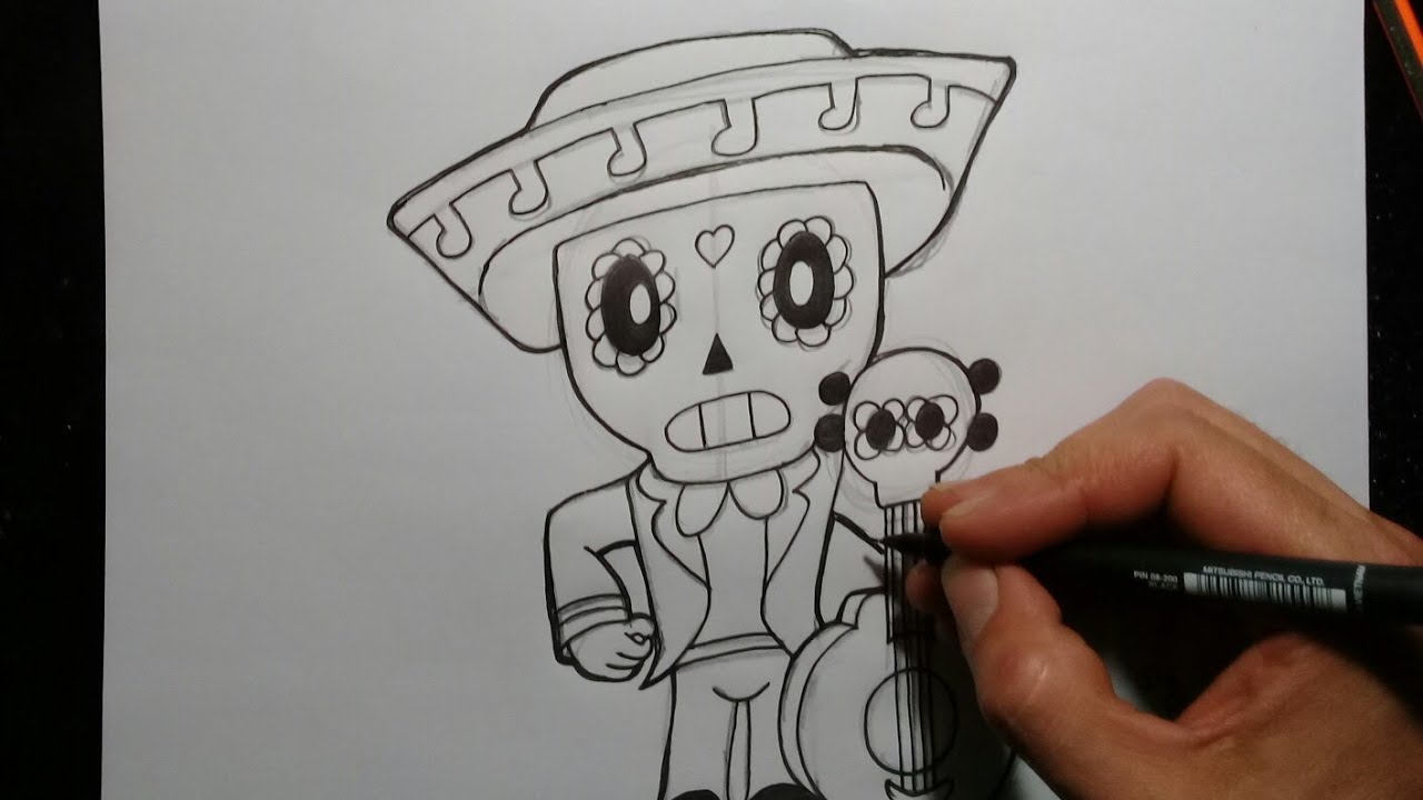 Tutorial Como Desenhar O Poco Do Brawl Stars Passo A Passo Youtube - como desenhar lutador poco na vida real brawl stars