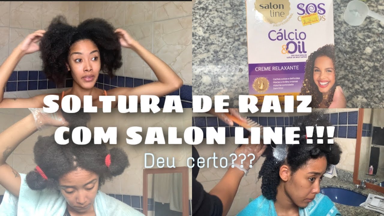 FIZ SOLTURA DE RAIZ COM O CÁLCIO OIL DA SALON LINE | DEU CERTO?? 