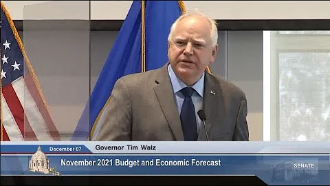 Governor Tim Walz and Legislative Leaders Comment on Budget Forecast