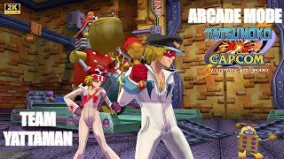 Tatsunoko vs. Capcom (1440p 60fps): ARCADE MODE Team Yatterman