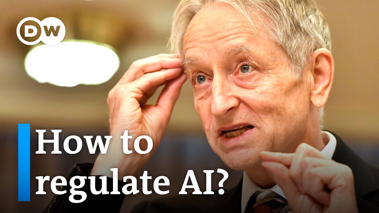 Film backdrop image for 'Godfather of AI' leaves Google and warns of dangers (2023)